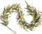 Spring Floral Garlands – 70-Inch Colorful Wildflower Garland with Forsythia & Lavender, Artificial Silk Flower Vine for Mantle, Table, Wall, and Home Decor